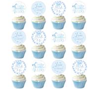 36Pcs Something Blue Before i Do Cupcake Toppers,Something Blue Before I Do Bridal Shower Decorations Cake Topper for Bridal Shower Bachelorette Wedding Engagement Party