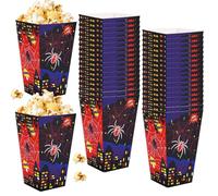 36pcs Spider Popcorn Boxes, 3.54x5.83x2.36in Spider Web small Popcorn Box Bowls Buckets Cartoon Theme mini Snack Containers for Party Halloween