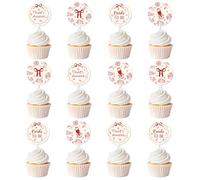 36Pcs That's Amore Cupcake Toppers Italian That's Amore Bridal Shower Party Decorations Red Bow Bride to Be Cupcake Toppers for Italian Pizza Bachelorette Wedding Engagement Party Supplies
