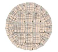 36pcs Thirty-Six Vinyl Stickers Chinese Studies Ancient Culture Strategy Puzzle Knowledge Learning Small Text Waterproof Sticker