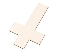 36pcs Unfinished Wooden Cross Shapes for Crafts, Painting | Natural Plain Wood, Smooth Sanded Splinter-free Surface, Easy to Glue, Suitable for Paint Pens, Cake Decorating and Group