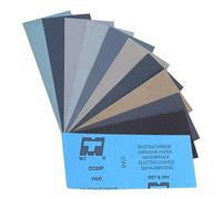 36PCS Wet and Dry Sandpaper, Silicon Carbide Sanding Papers 120-3000 Grits for Cars Polishing Walls Metal Wood Furniture Sanding, Wet/Dry Sandpaper Sheets Kit (9.06x3.66 Inch)