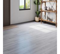 36Pcs White Rustic Wood Grain Self-adhesive PVC Flooring