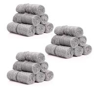 36PCS Wire Wool Mice 0000 Ultra Fine Steel Wool Set - Steel Wire Wool Mice Blocker for Rodent Control, Fine Steel Wool for Cleaning Polishing, Mouse Hole Filler for Home Garage Garden