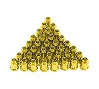 36Pcs Yootones Metal Guitar Ferrules Through-Body String Mounting Ferrules Compatible with Guitar Replacement (Gold)