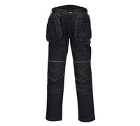 Portwest Men's Holster Stretch Cargo Trousers in Black | Size: 36R Portwest Black 36R
