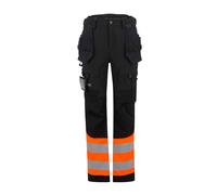 (36R, Orange/Black) Regatta Mens High-Vis Holster Pocket Work Trousers