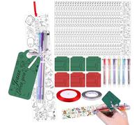 36Set Bible DIY Coloring Bookmarks Make Your Own Bible Cross Bookmark for Kids 5-in-1 Set Coloring Blank Bookmarks with Multicolor Ballpoint Pen, DIY Religious Crafts for School Church Bible Group