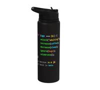36th Birthday 36 Years Old Coder Humor Programmer Men Stainless Steel Insulated Water Bottle
