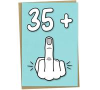 36th Birthday Card, 35 + 1, Funny Birthday Card for 36 Year Old Women or Men, A5
