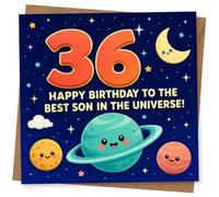 36th Birthday Card for Son - Best Son in the Universe