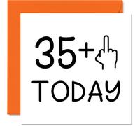 36th Birthday Card Funny for Women - Novelty Middle Finger - Rude Birthday Cards for Men, 145mm Greeting Cards, Joke Banter Cards Daughter Step Son Sister Brother Mum Dad