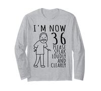 36th Birthday for Him/Men | I'm Now 36 Years Old | 36 Bday Long Sleeve T-Shirt