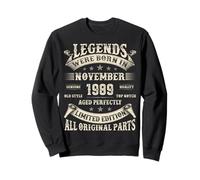 36th birthday Gifts for Men 36 Years Old Bday November 1989 Sweatshirt