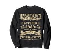 36th Birthday Gifts For Men Mythology Of October 1989 Sweatshirt