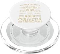 36th Birthday Gifts For Men September 1989 36 Year Old Bday PopSockets PopGrip for MagSafe