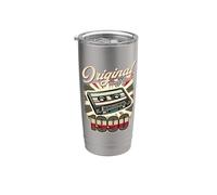 36th Birthday Man Woman 36 Years Decoration 1990 Retro Funny Stainless Steel Insulated Tumbler