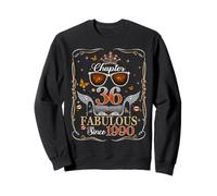 36th Birthday Queen Chapter 36 Fabulous Since 1990 Women Sweatshirt