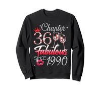 36th Birthday Queen Chapter 36 Fabulous Since 1990 Women Sweatshirt