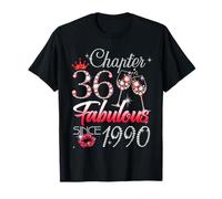 36th Birthday Queen Chapter 36 Fabulous Since 1990 Women T-Shirt