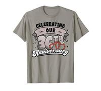 36th Wedding Anniversary Celebrating 36 Years Matching Gift T-Shirt