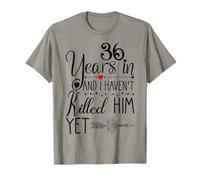 36th Wedding Anniversary Gift for Her 36 Years of Marriage T-Shirt