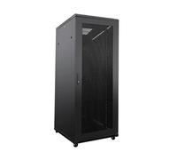 36U LMS DATA Network & Server Rack Enclosure with Mesh Door, Cooling Fan, Locks, & Removable Side Panels - Floor Standing 19 Inch Rack (CAB-FE-36U-8100)