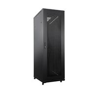 36U LMS DATA Network & Server Rack Enclosure with Mesh Door, Cooling Fan, Locks, & Removable Side Panels - Floor Standing 19 Inch Rack (CAB-FE-36U-6100)