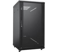 36U LMS DATA Network & Server Rack Enclosure with Mesh Door, Cooling Fan, Locks, & Removable Side Panels - Floor Standing 19 Inch Rack (CAB-FE-36U-88)