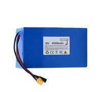 36V 10S5P 40AH Lithium-Ion Battery Pack for Electric Bicycles and Motorcycles with 2A Charger and BMS Protection Waterproof PVC Lithium Rechargeable Li-Ion Battery 36V,XT60+DC