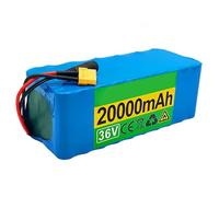 36V 20Ah Lithium-Ion Battery for Electric Bicycles, Scooters, and Motorcycles with Charger - High Power Rechargeable Battery