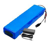 36V 30Ah Electric Bike Battery, 10S2P Li-Ion Battery Pack with BMS Protection and Charger, Electric Scooter Battery, Replacement Lithium Battery T+DC