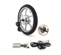 36v 350w 16 Inch Bicycle Rear Drive Hub Brushless Gear Motor Wheel Kit Thumb Throttle kit (48V 350W with tire)