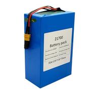36V 36AH E-Bike Lithium-Ion Battery Pack 10S6P High-Power Electric Bicycle Lithium Battery Waterproof Lithium-Ion Battery Built-In Protection Board XT30