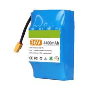 36V 4.4Ah 10S2P Rechargeable Lithium-ion Battery Built-in BMS Waterproof PVC Shell Charger not Included Suitable for Electric Scooters and Electric Balance Bikes 36V 4.4Ah,XT60