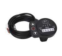 36V 48V Electric Bike LED Meter, KT Controller Display Panel, Speed Battery Power Headlight Switch with Clear LED Display, Durable Plastic LCD Screen for E - Bike Conversion (Common Connector)