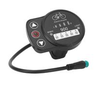 36V 48V Electric Bike LED Meter, Speed Battery Power Headlight Switch Display Panel, High Performance LCD Display for KT Controller, Clear LED Light Beads for Easy Reading in All C (Waterproof