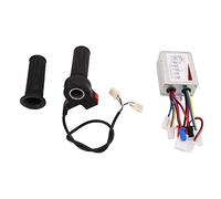 36V 500W Brushed Controller and Long Line 3 Speed Throttle Twist Grip Set for Electric Bicycles Tricycles Motorcycles