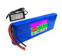 36V 5Ah Electric Bike Lithium Ion Battery Pack 10S1P with Charger with BMS Protection Board Waterproof Long Battery Life Suitable for 200W 300W 500W Motors 36V 5Ah,XT30+DC