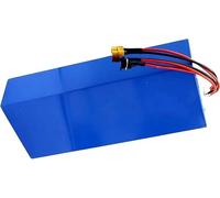 36V 6Ah Li-ion High Power Battery Pack, Waterproof Lithium Rechargeable Battery for 200W 500W 800W Motors, 10s3p Configuration with XT60 Connector