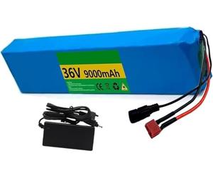 36V 9Ah Electric Scooter Battery Electric Bicycle Battery, Ebike Lithium Battery, with Charger Lithium Battery Pack 36V Scooter Battery 36V 9Ah,T+DC