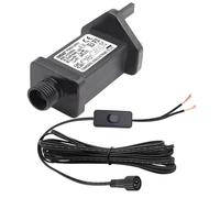 36V 9W String Lights Indoor-Outdoor Power Adapter for CZJUTAI JT-DC36V9W /7.2W /6W /4.5W /3.6W-IP20 Christmas Lighting Screw Socket With a 3 Meter Cable and 1-Click Button Switch On Power Cord
