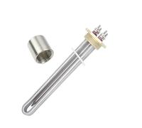 36V DC Heating Element 1200W With 1 1/4" BSP DN32 Copper Flange Solar Water Heater Heating Element With 8mm Thermostat Tube (Color : Heater Female Thread, Size : 36V 1200W)