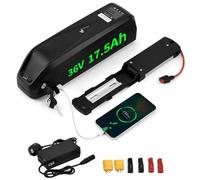 36V Ebike Battery 17.5Ah 25A BMS 4500mAH Cell Electric Bike Lithium Battery Pack with Charger for Bafang Voilamart Aw Tongsheng Motor, 36 volt Electric Bicycle battery for 100W -750W Motor (UK Stock)