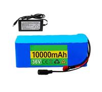 36V Electric Bicycle Lithium Battery 10AH 10S3P Long-Life Lithium-Ion Folding Scooter Lithium Battery Rechargeable Battery Pack with 42V 2A Charger High-Capacity Battery XT60+SM