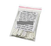 36Values 1pF-10uF Electronic Capacitor set 1206 SMD Ceramic Capacitors assortment kit 22PF 47PF 22NF 100NF 2.2UF 4.7UF 0603 0805 MQXFCZUX(0603 36Value 720PCS)