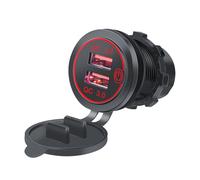 36W Double USB Charges Quick Charges Adapter With Switches & LED Indicates Simple To Use For Car & Boats Touch Switch