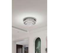 36W LED Round Semi-Flush Ceiling Light The hot sale Silver One Size