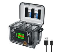 36W PD Charging Box for DJI Action 5Pro/4/3,Charger Hub 3 Ways Bi-directional Charger Power USB-C Action 5Pro/4/3 Battery Charger Manager Accessories