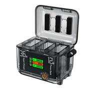 36W PD Charging Hub for DJI Action 5Pro/4/3, 3-Way Bi-Directional Battery Charger with Power Bank Function, Fast Charging Station with TFT Screen for DJI Action 5Pro/4/3 Accessories